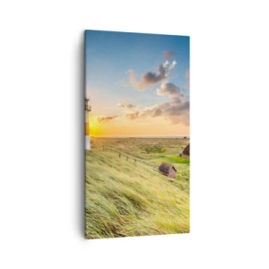 Lærredstryk - Billede på lærred - Mellem bølgerne - 45x80 cm