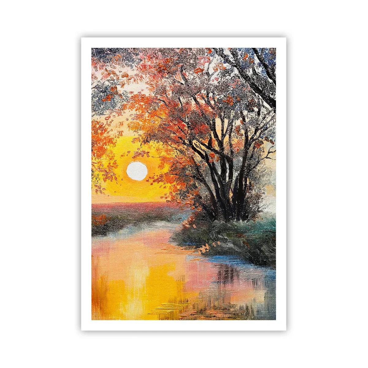 Plakat - Efterårs atmosfære - 70x100 cm