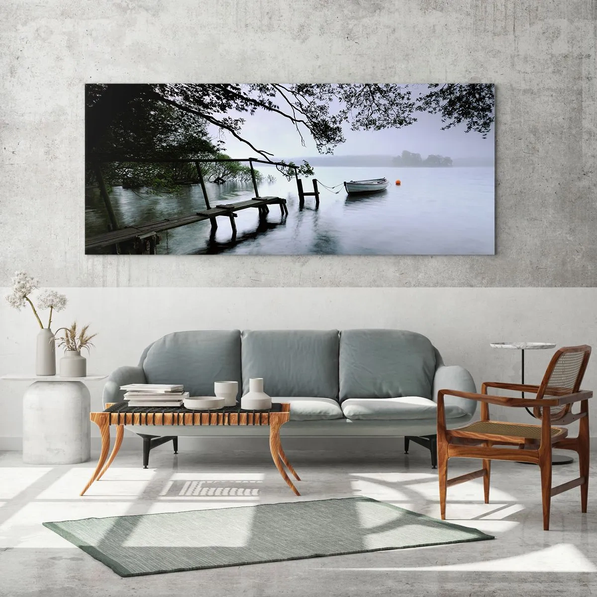 Billede på glas - Du hviler allerede - 90x30 cm