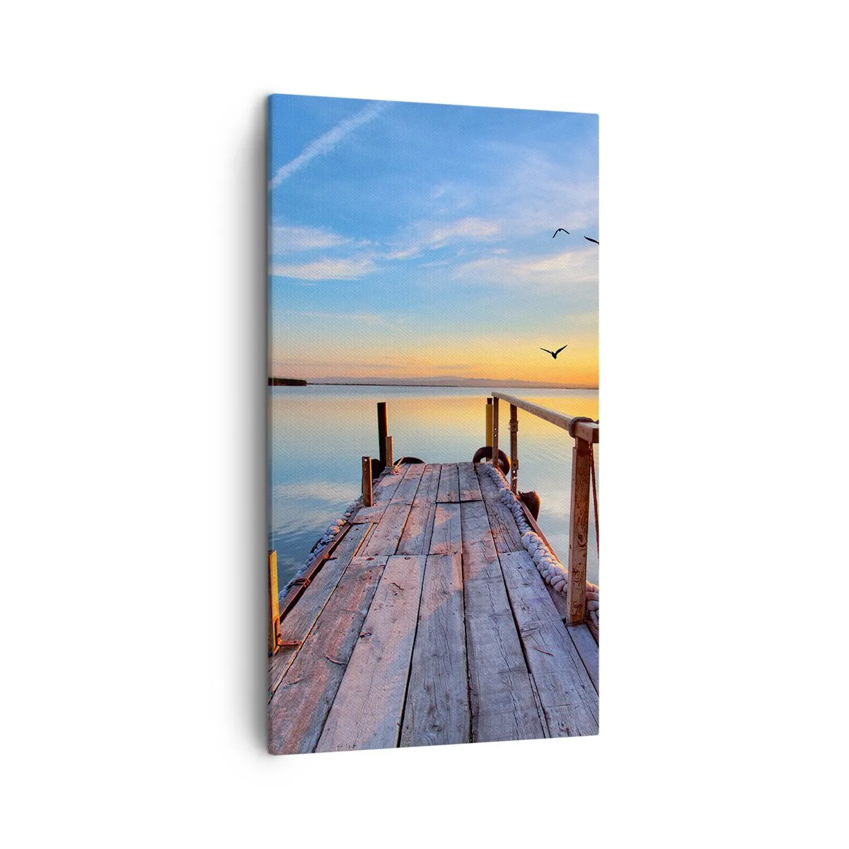 Lærredstryk - Billede på lærred - Går fremad mod solen - 45x80 cm