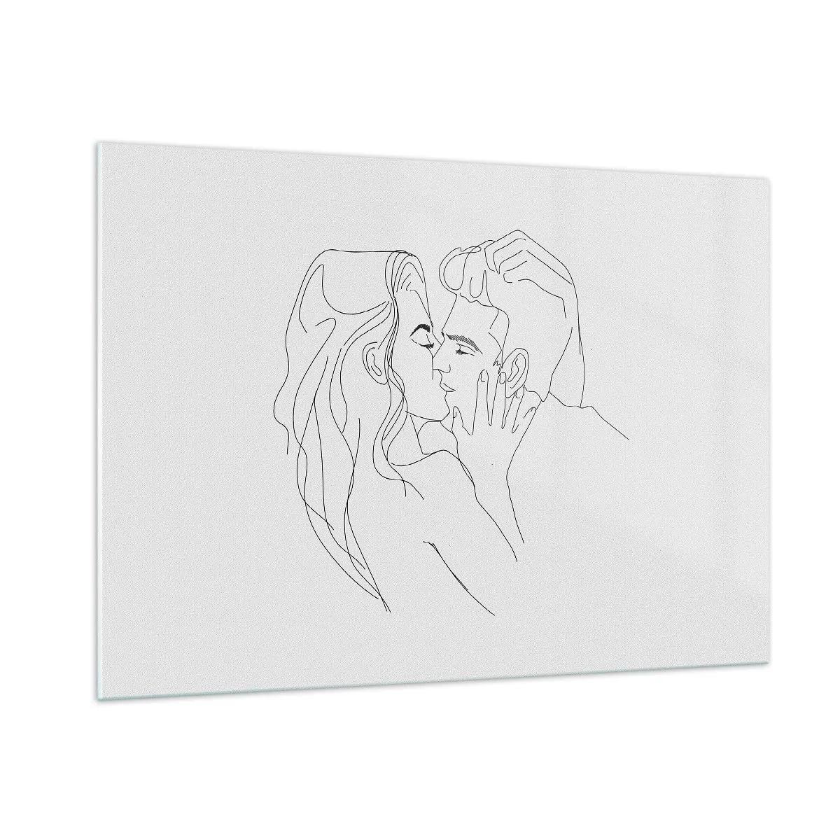 Billede på glas - I samme linje - 100x70 cm