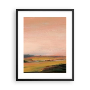 Plakat i sort ramme - I lyserøde toner - 40x50 cm