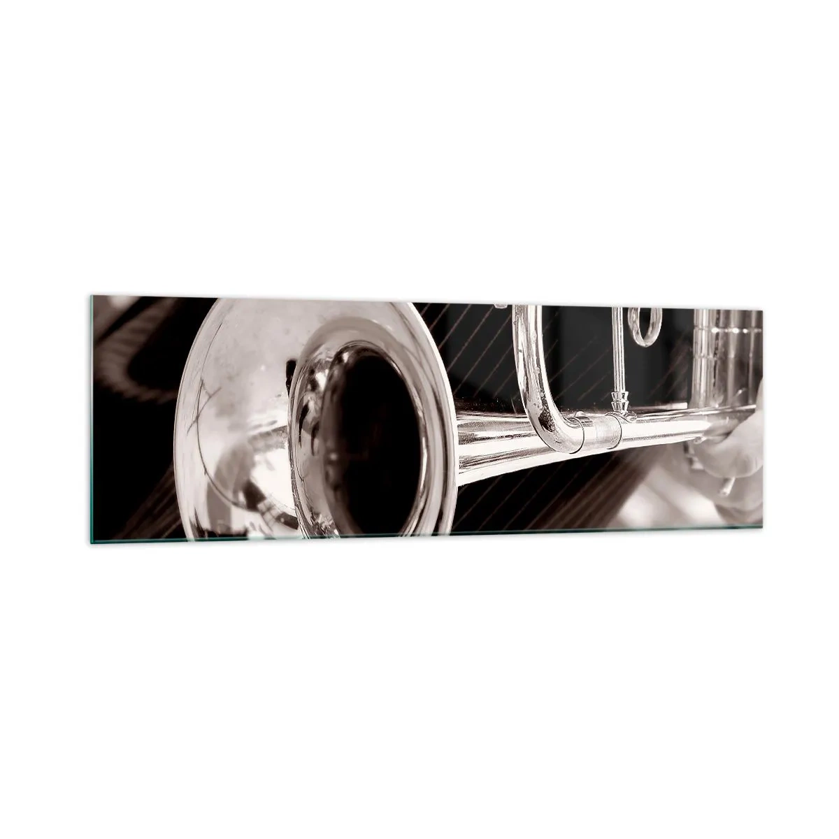 Billede på glas - En musikalsk rejse til 1930'erne. - 160x50 cm