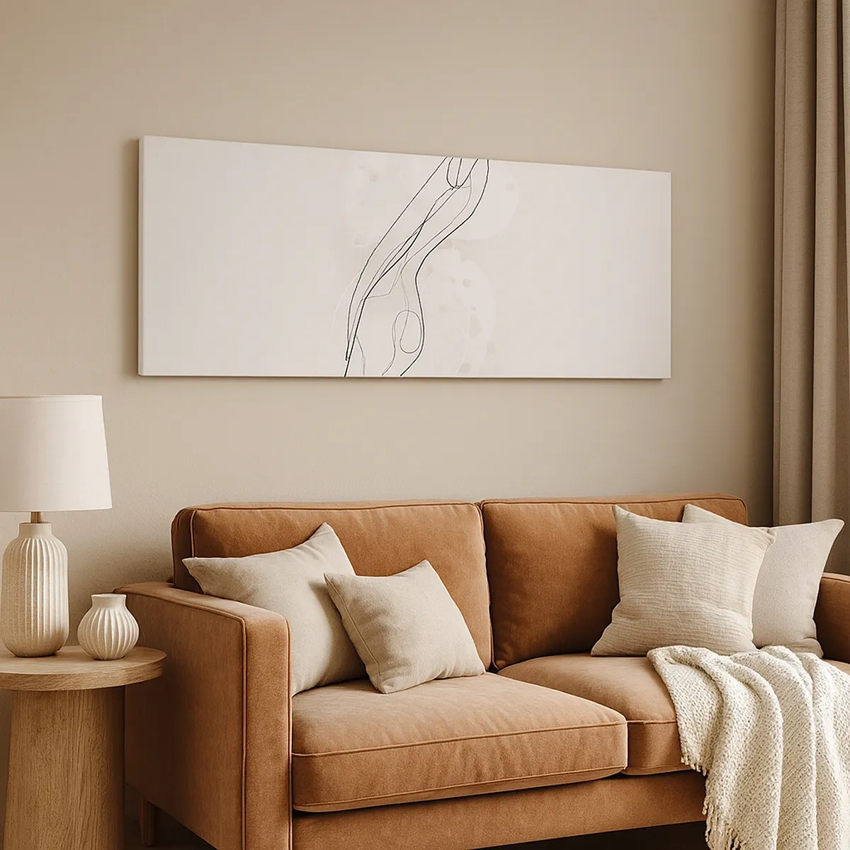 Lærredstryk - Billede på lærred - At forvilde sig med blikket - 30x30 cm