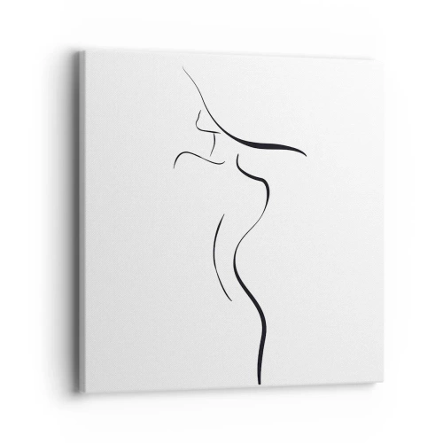 Lærredstryk - Billede på lærred - Flygtig som en bølge - 40x40 cm