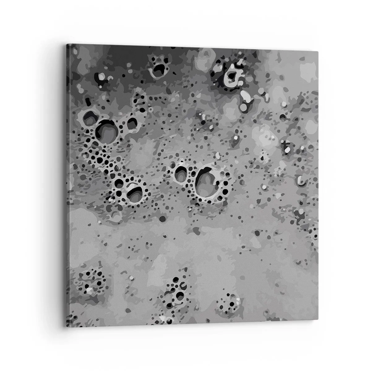 Lærredstryk - Billede på lærred - Som et månelandskab - 70x70 cm