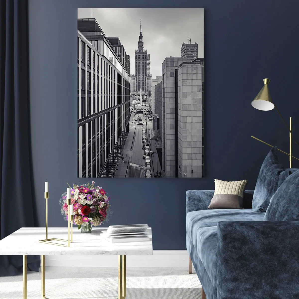 Billede på glas - Warszawa dalen - 70x100 cm