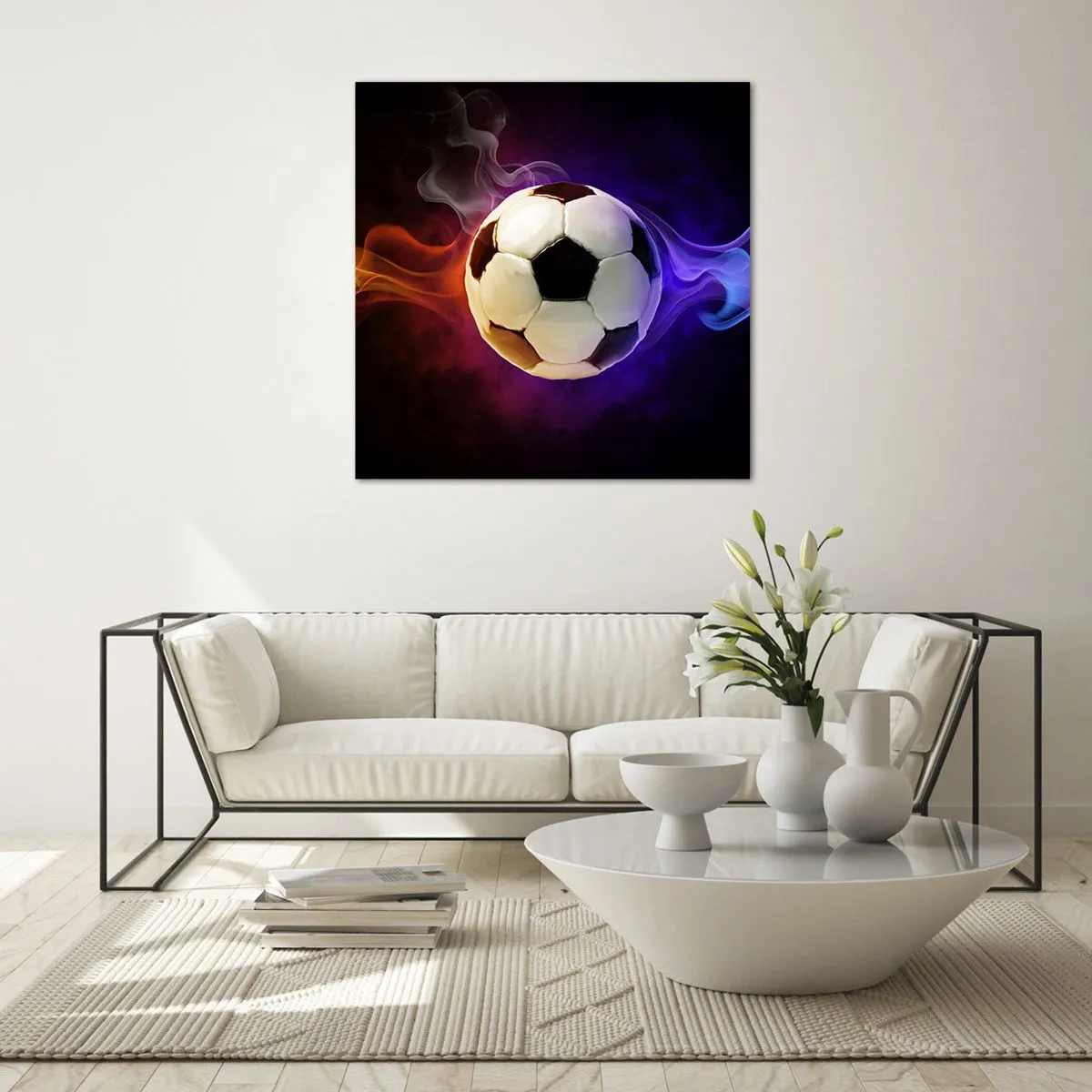 Billede på glas - Spillets magiske kraft - 70x70 cm