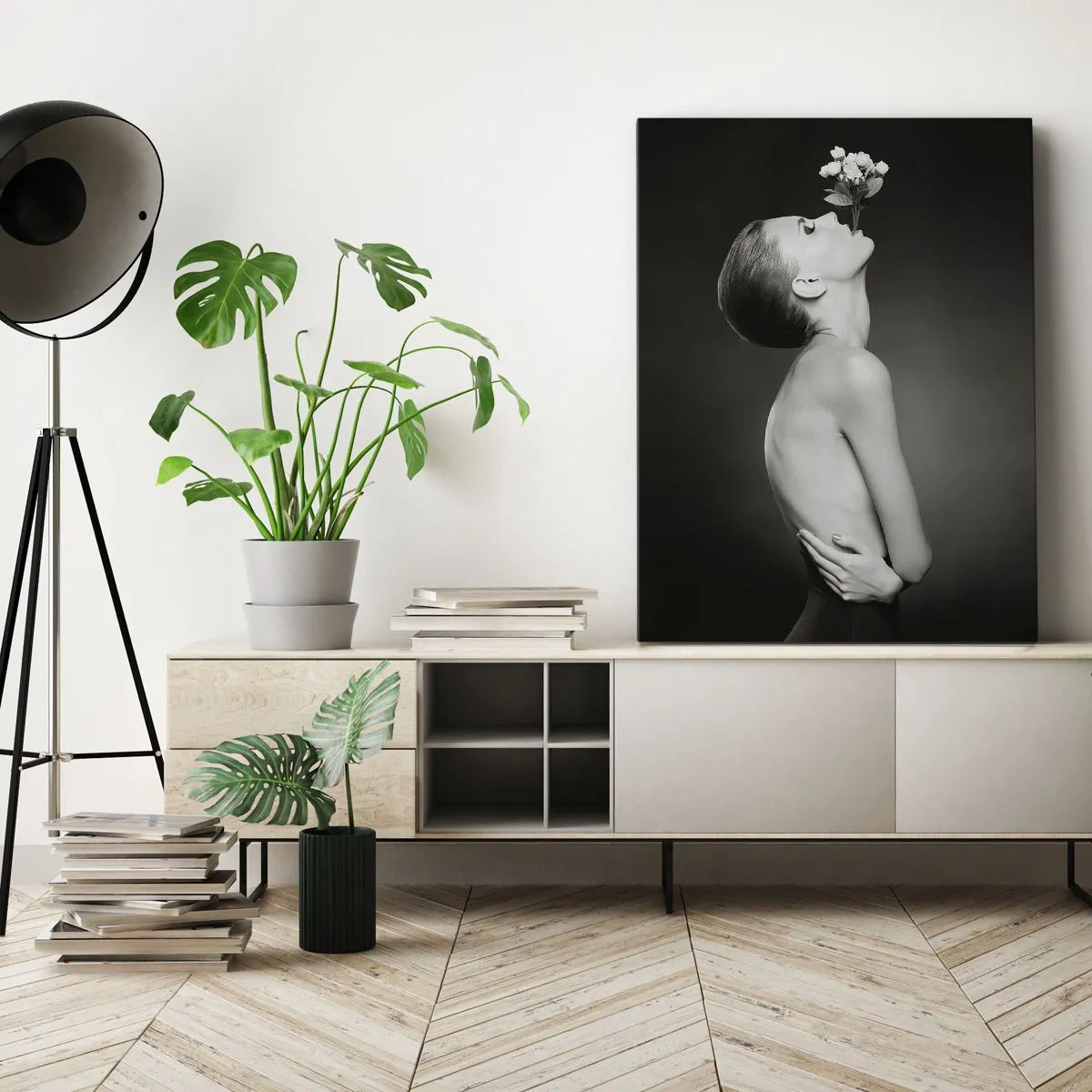 Lærredstryk - Billede på lærred - Excentrisk elegance - 50x70 cm