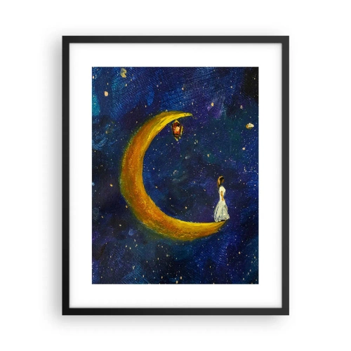 Plakat i sort ramme - Kald på verden - 40x50 cm