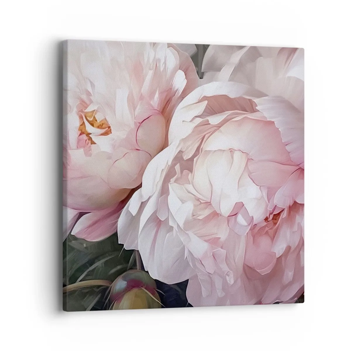 Lærredstryk - Billede på lærred - Fastlåst i blomstring - 40x40 cm