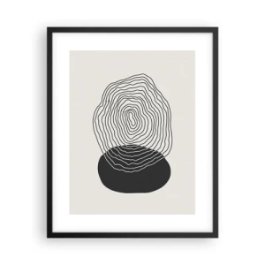 Plakat i sort ramme - Varighed og vibration - 40x50 cm