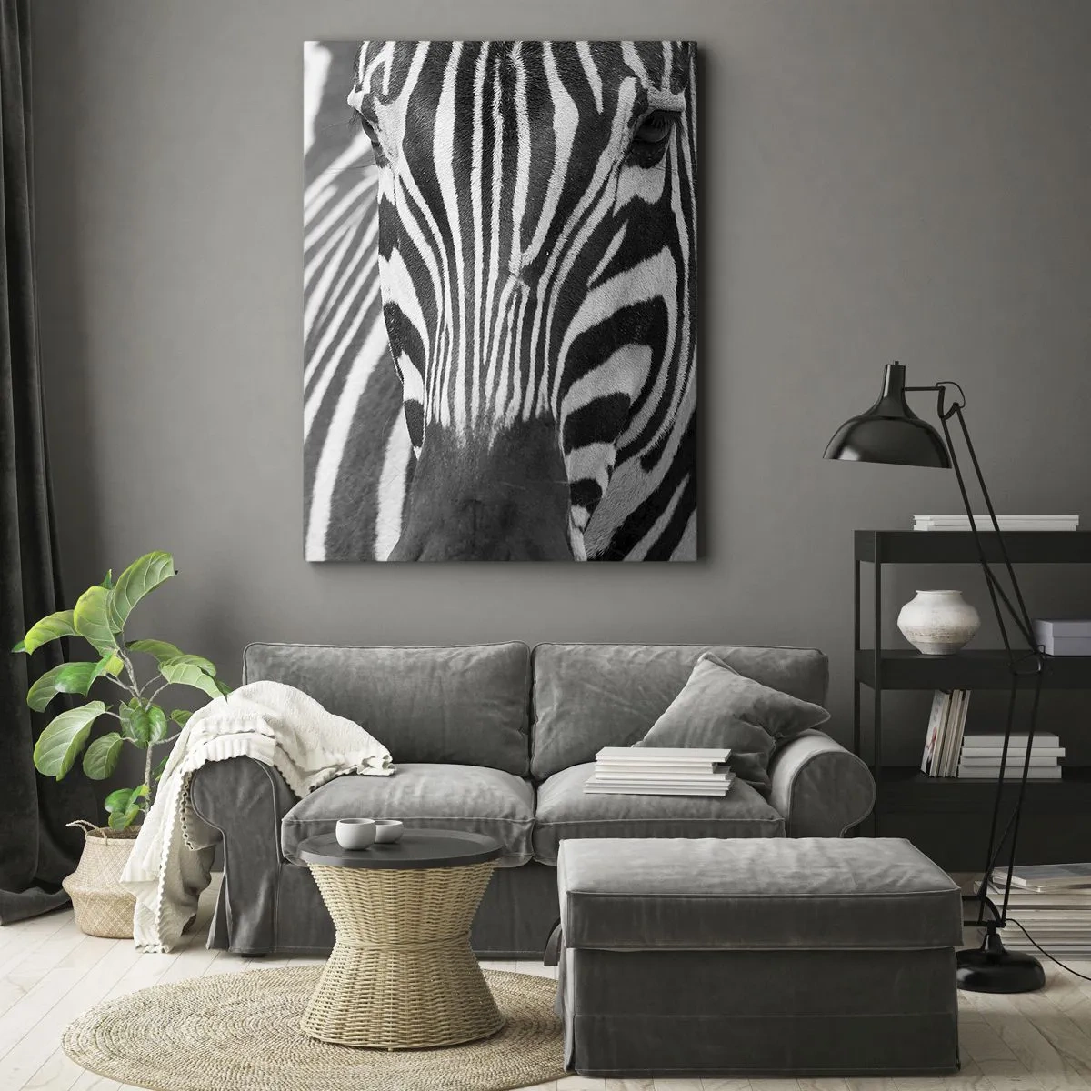 Lærredstryk - Billede på lærred - Verden er sort og hvid - 50x70 cm