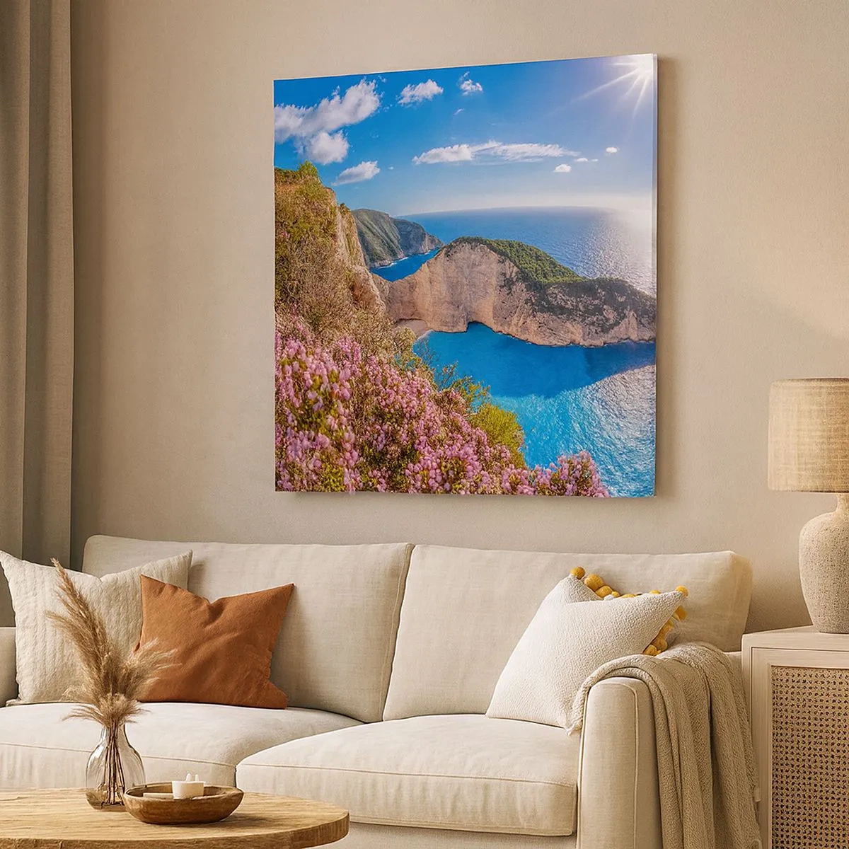 Lærredstryk - Billede på lærred - Min store græske ferie - 30x30 cm