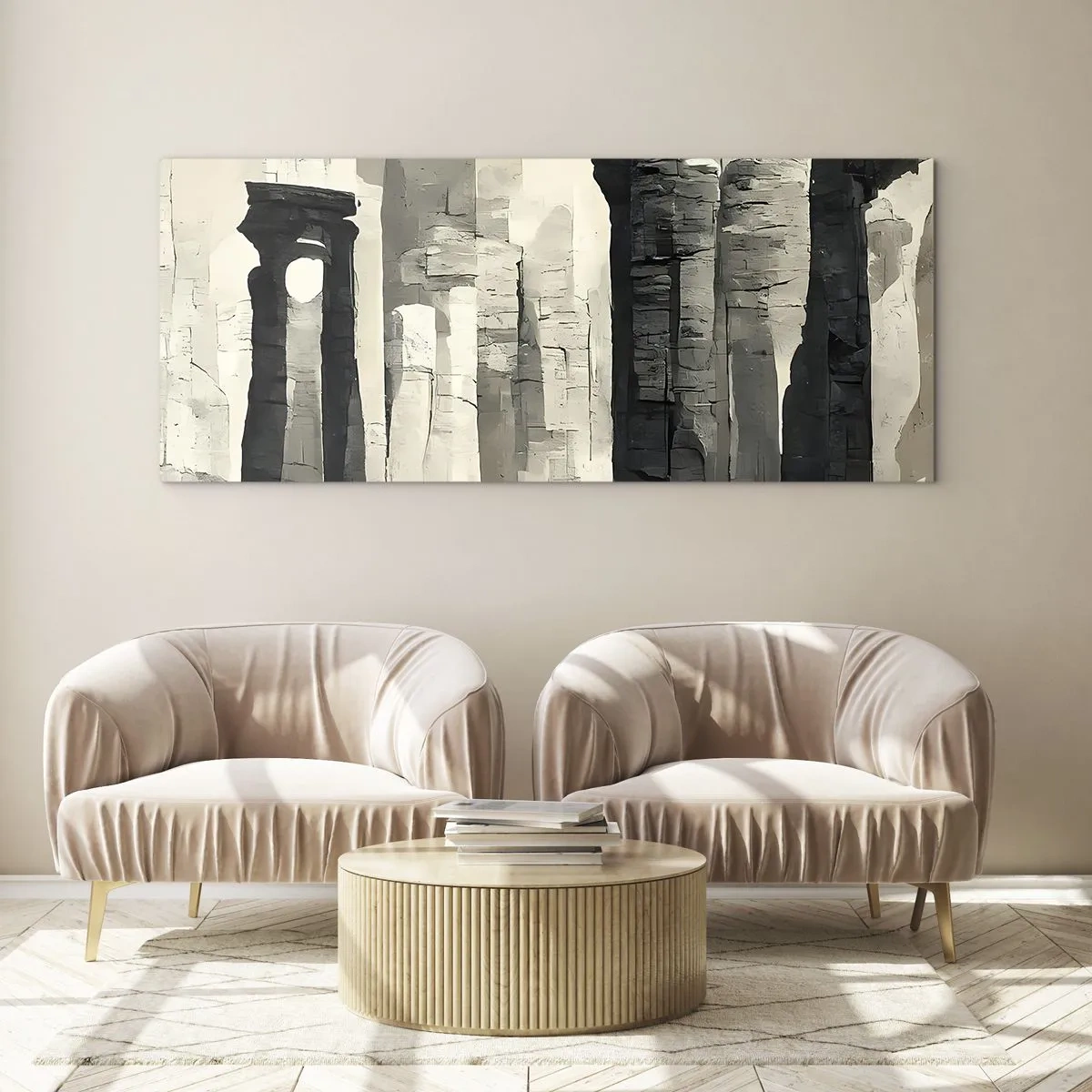 Billede på glas - Antikkens majestæt - 100x40 cm