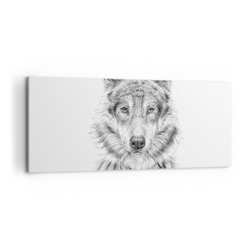 Lærredstryk - Billede på lærred - En født leder - 100x40 cm