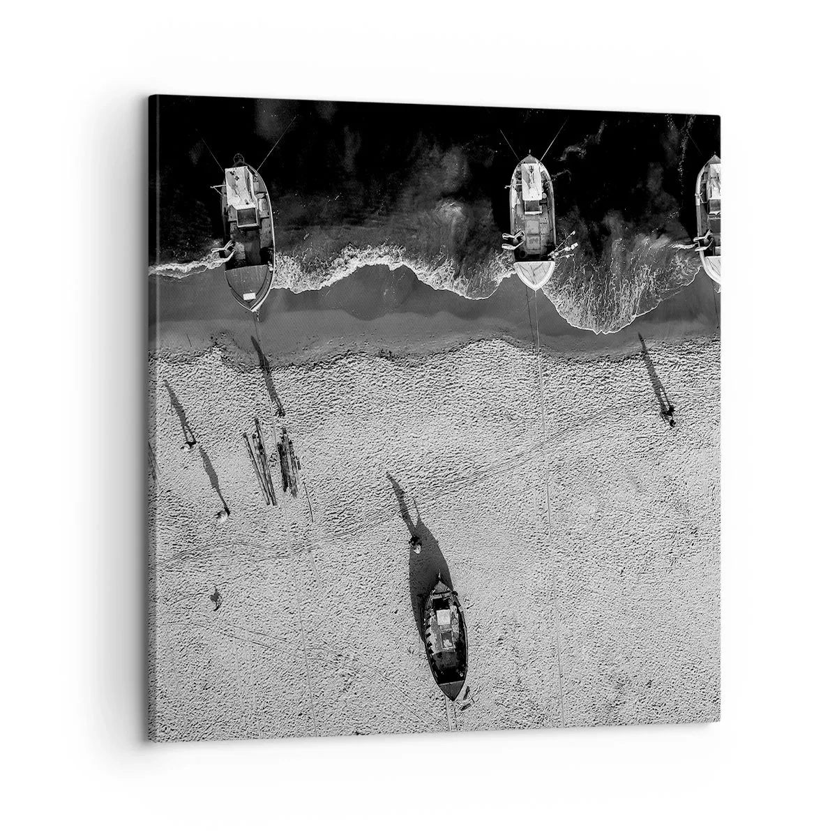 Lærredstryk - Billede på lærred - Stadig på kysten... - 60x60 cm