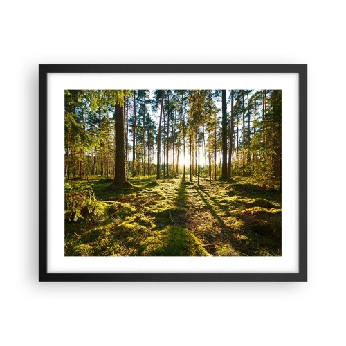 Plakat i sort ramme - ...Bag de syv skove - 50x40 cm