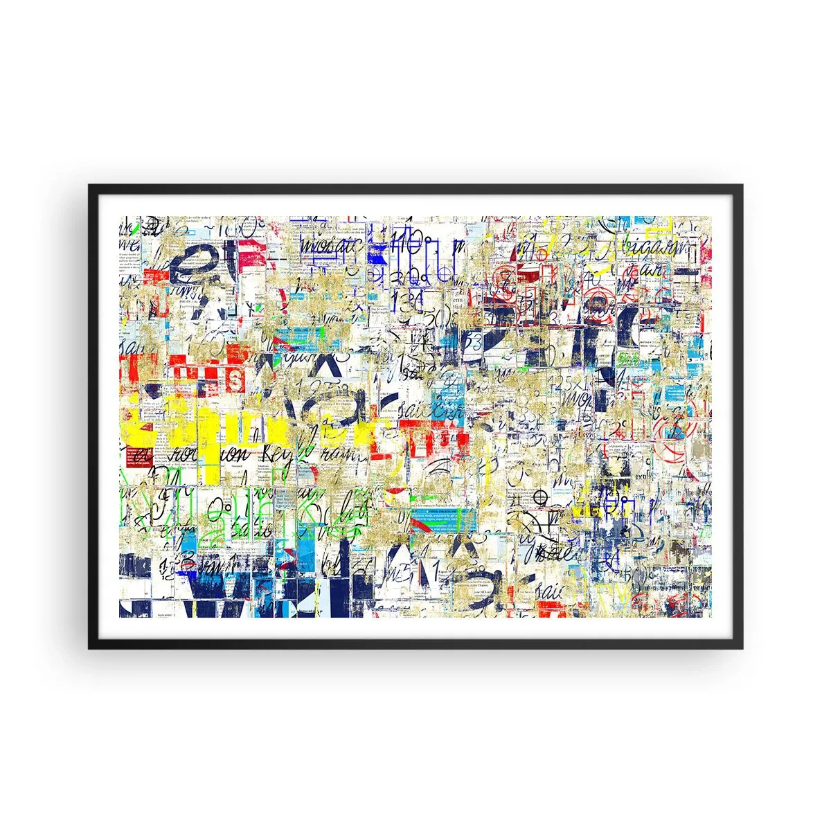 Plakat i sort ramme - Simpelthen en fryd for øjet - 100x70 cm