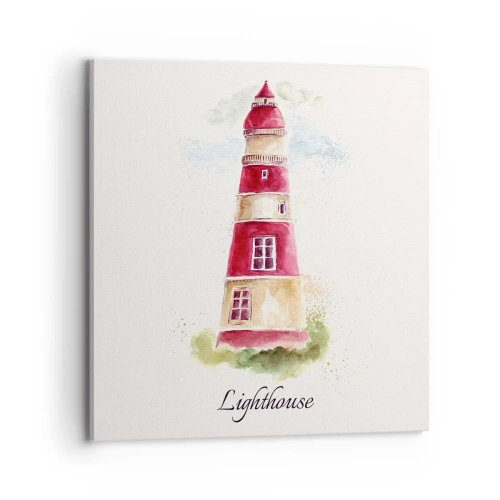 Lærredstryk - Billede på lærred - Altid vejret omkring - 70x70 cm