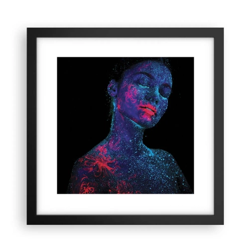 Plakat i sort ramme - I stjernestøv - 30x30 cm