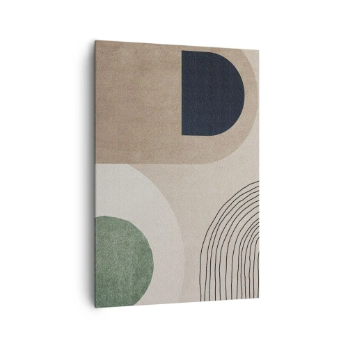 Lærredstryk - Billede på lærred - Blidheden i en oval - 70x100 cm