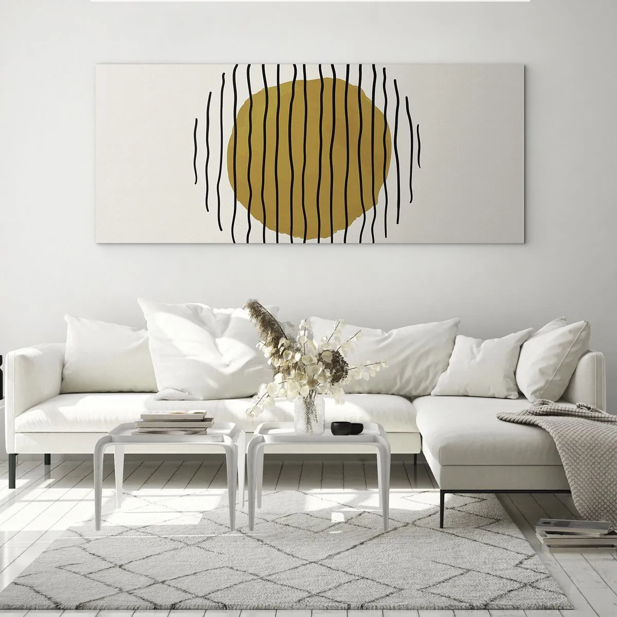 Billede på glas - Abstraktion, der skælver af varme - 120x50 cm