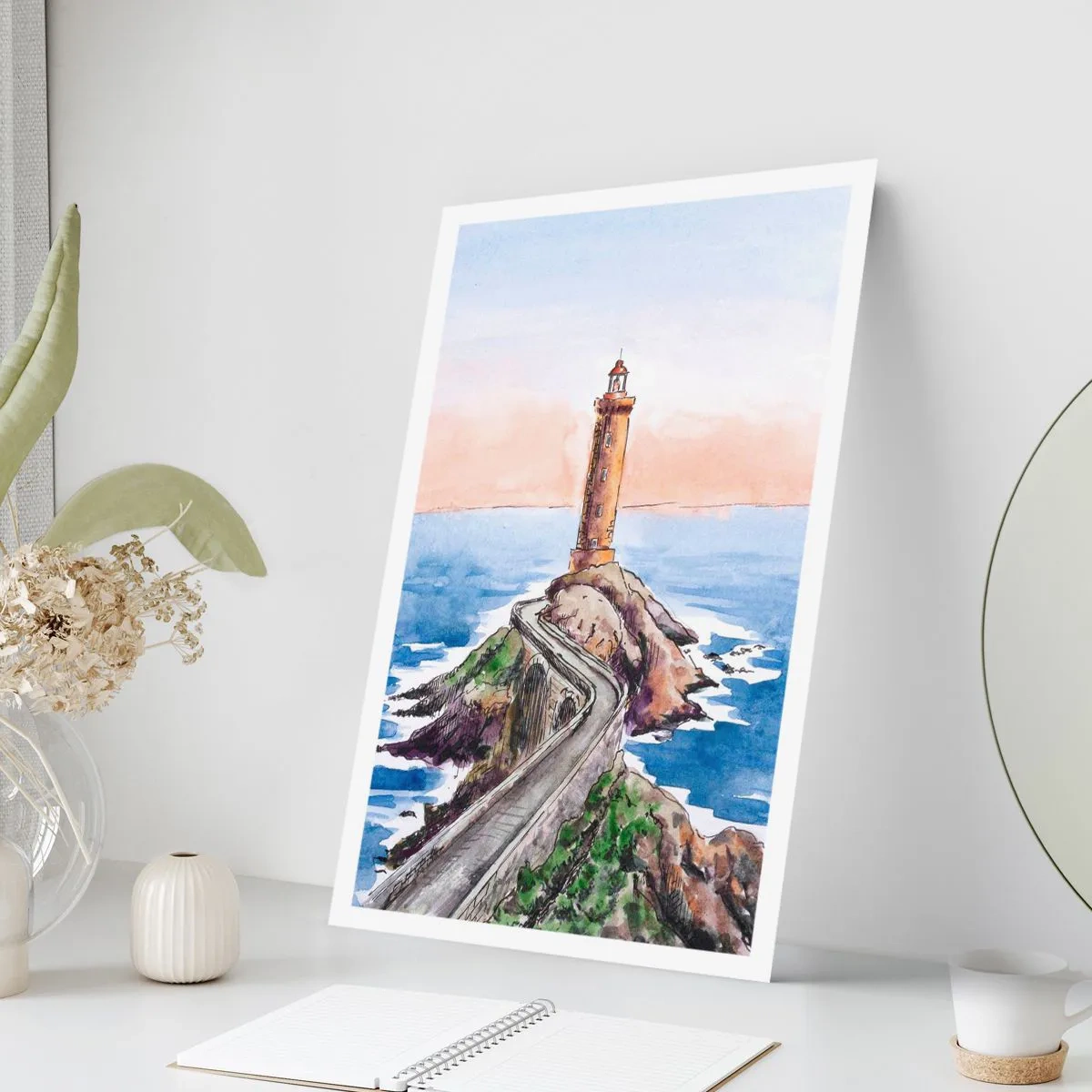 Plakat - Med front mod havet - 61x91 cm