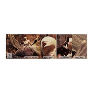 Prøve Fototapet Premium Canvas - Skæbnens gudinde - Teater, Stykke, Mand - 100x30 cm