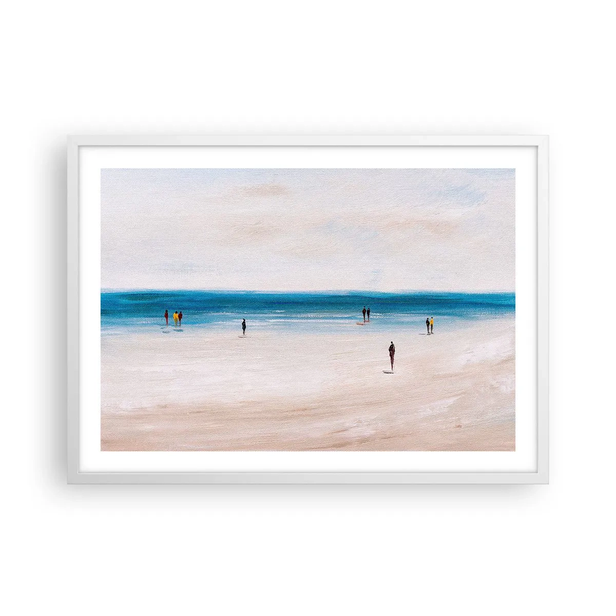 Plakat i hvid ramme - Et naturligt behov - 70x50 cm