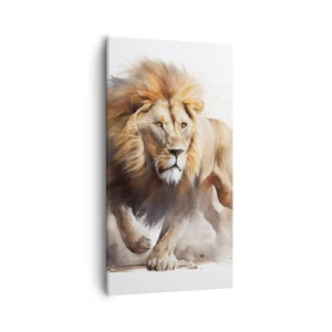 Lærredstryk - Billede på lærred - Kongen er taget af sted - 55x100 cm