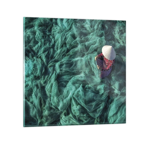 Billede på glas - I et hav af lys - 70x70 cm