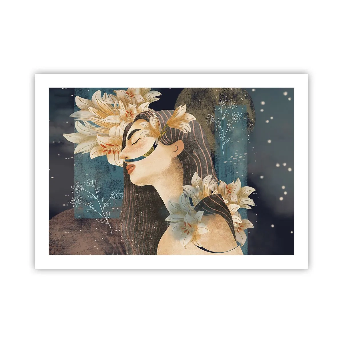 Plakat - Eventyret om prinsessen med liljerne - 70x50 cm