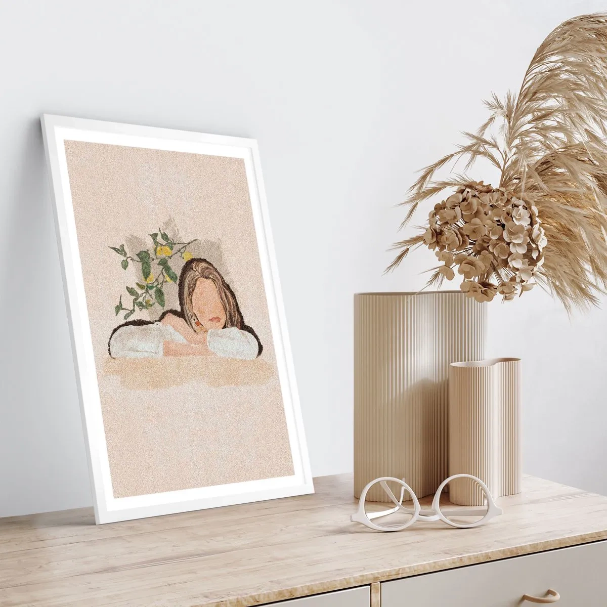 Plakat i hvid ramme - Sydstaternes skønhed - 30x40 cm