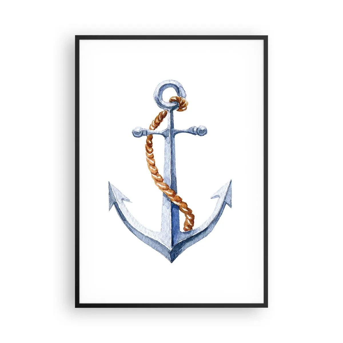 Plakat i sort ramme - Ahoj eventyr! - 70x100 cm