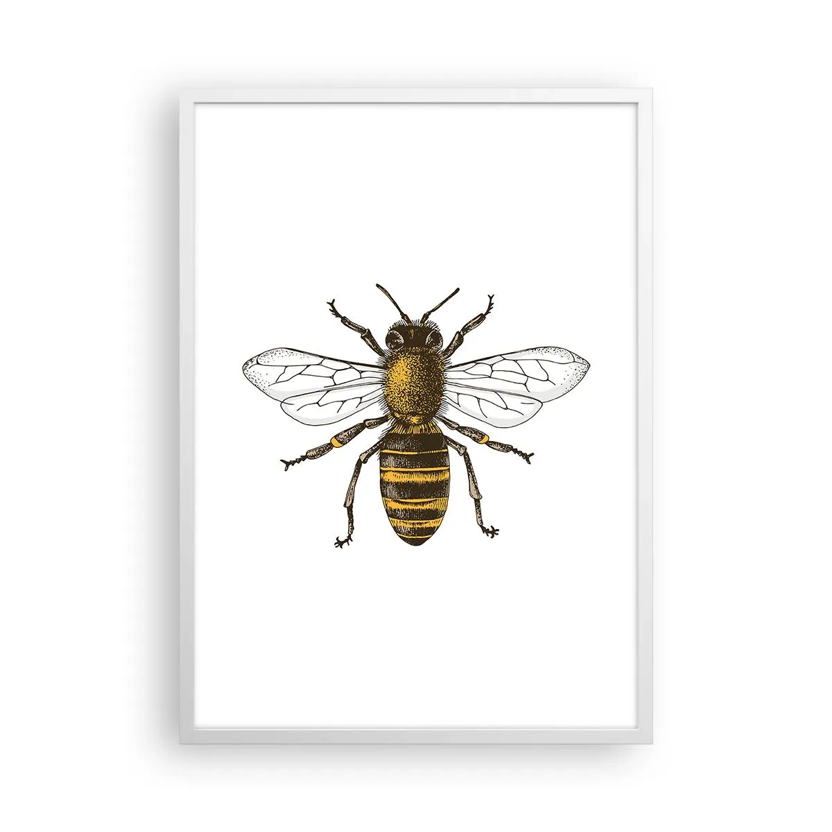 Plakat i hvid ramme - Smuk og god - 50x70 cm