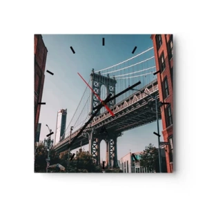 Vægur, Uret - Over byens bølger - 40x40 cm