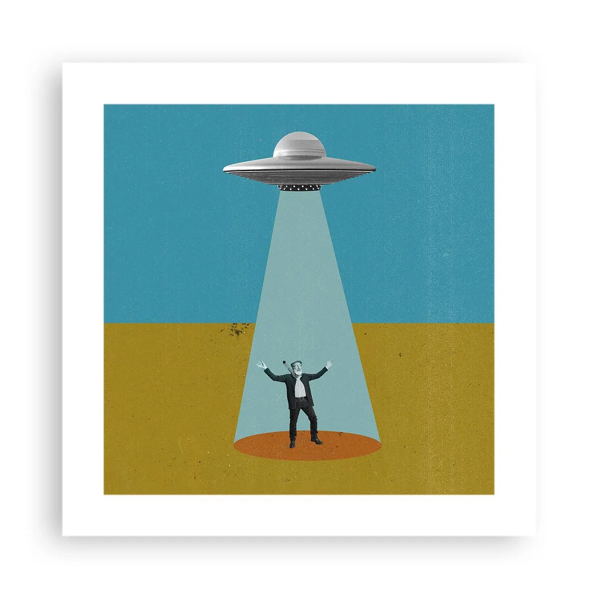 Plakat - Et tæt møde - 40x40 cm