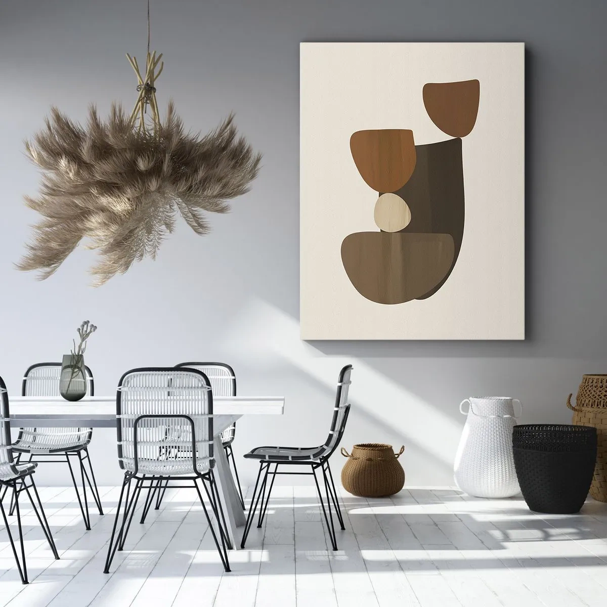 Lærredstryk - Billede på lærred - Sammensætning i bronze - 50x70 cm
