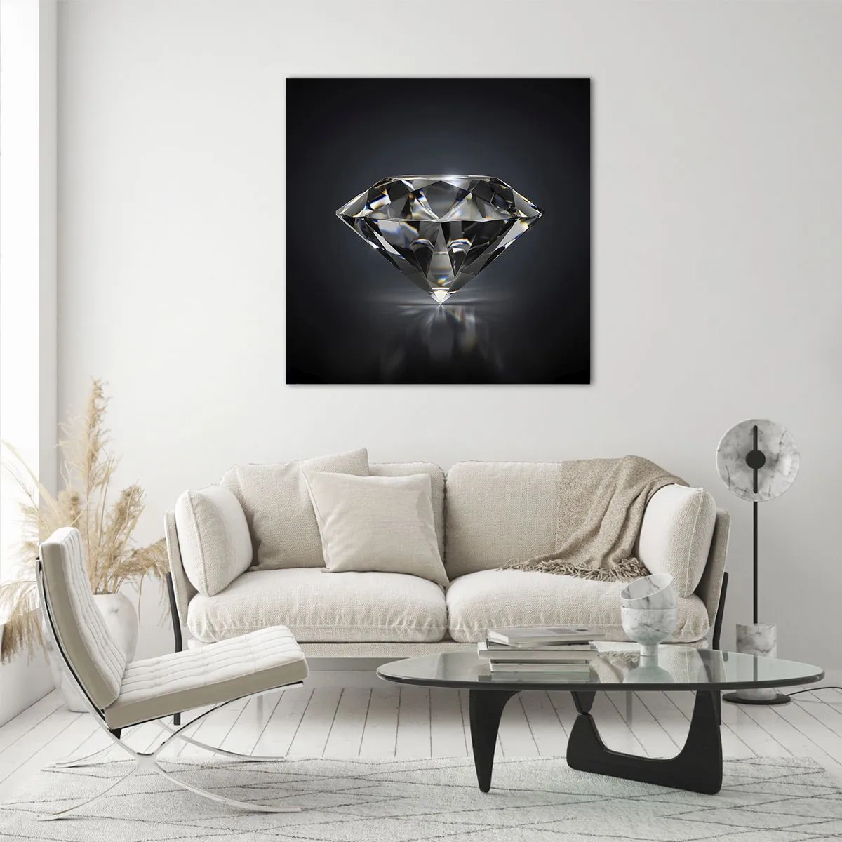 Billede på glas - Bedste veninde - 60x60 cm