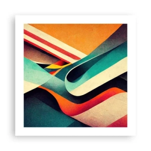 Plakat - Intens komposition - 50x50 cm