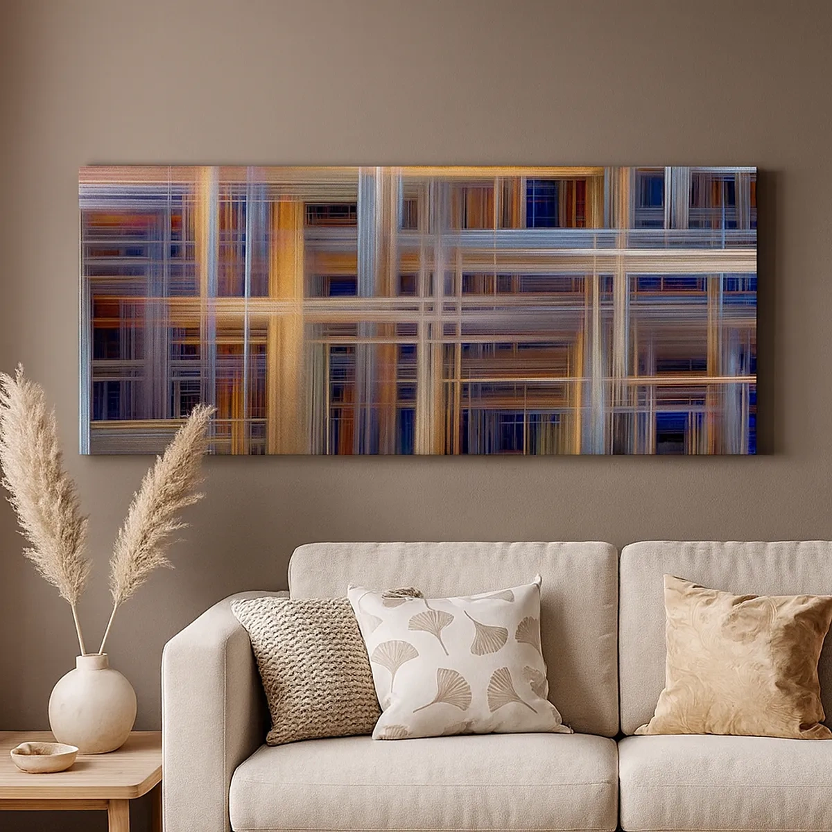 Lærredstryk - Billede på lærred - Vævet af lys - 30x30 cm