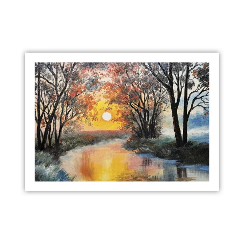 Plakat - Efterårs atmosfære - 70x50 cm
