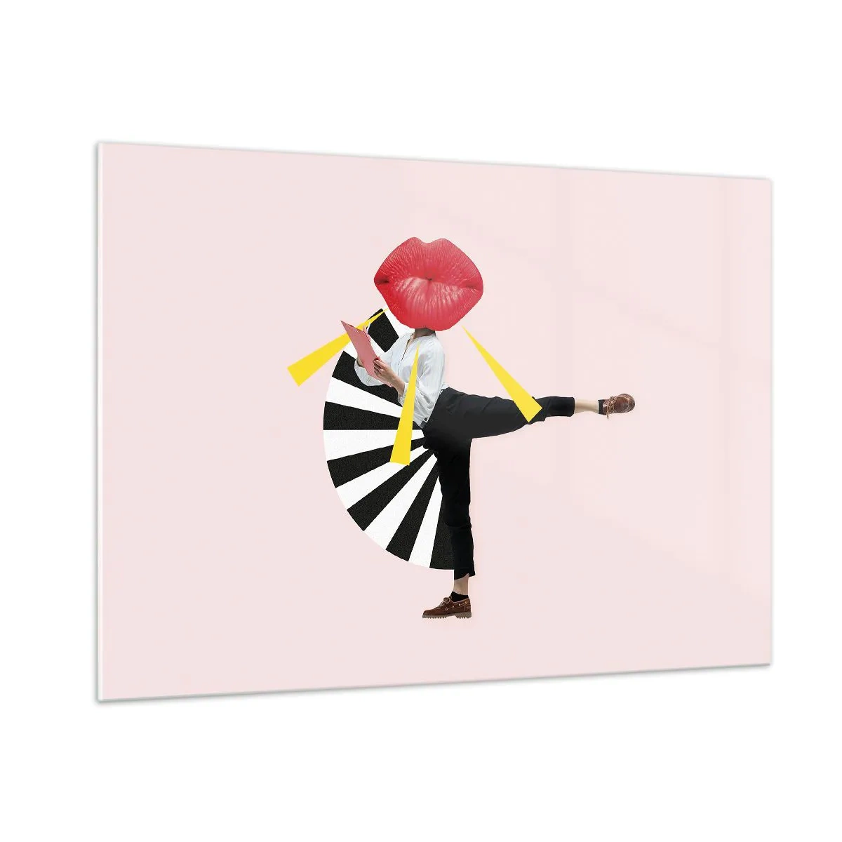 Billede på glas - Surrealistisk popkunst - 100x70 cm