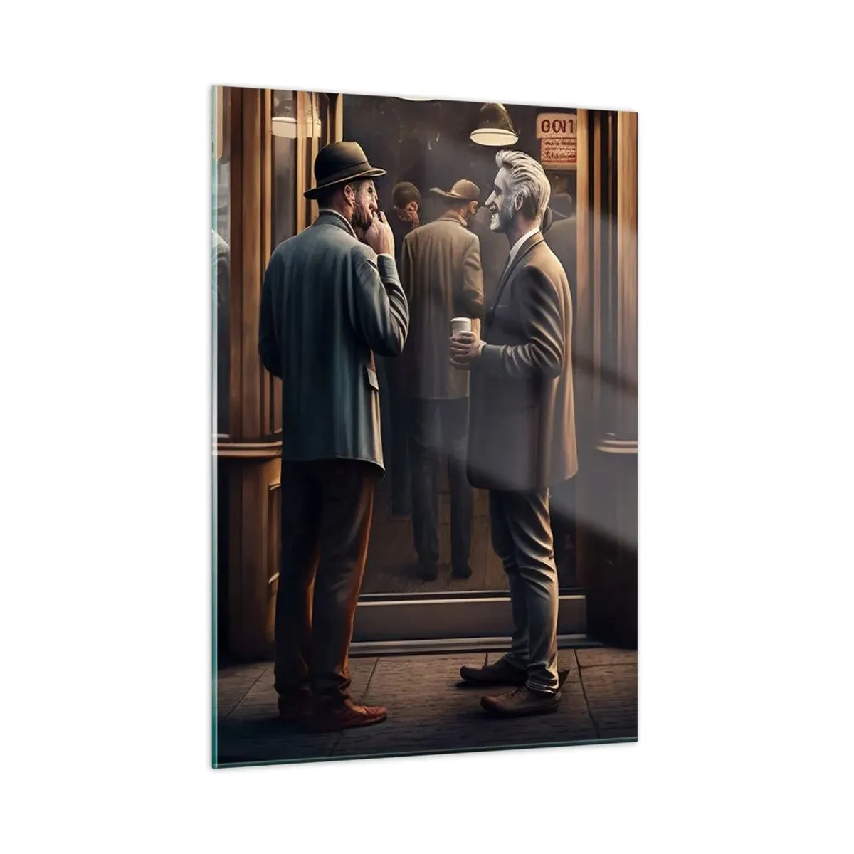 Billede på glas - Et godt øjeblik på dagen - 50x70 cm