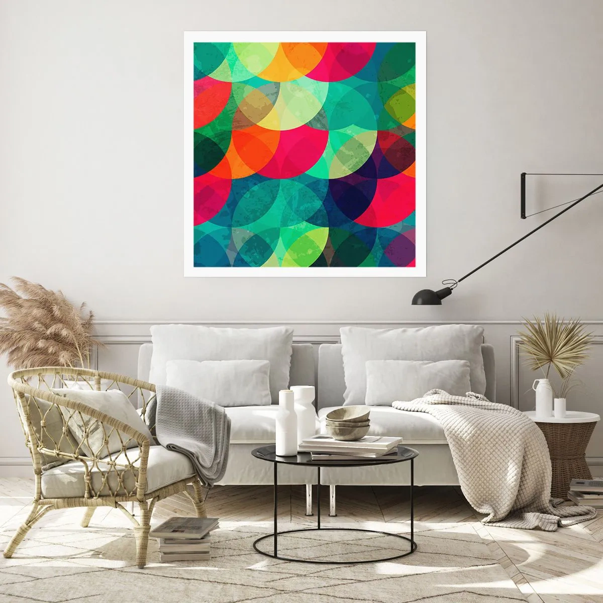 Plakat - Ind i regnbuens opstigning - 30x30 cm