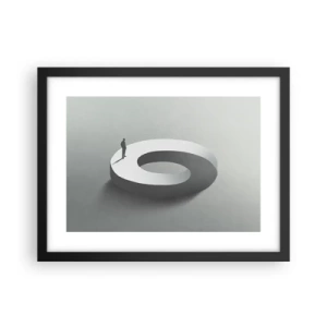 Plakat i sort ramme - Og vær klog - 40x30 cm