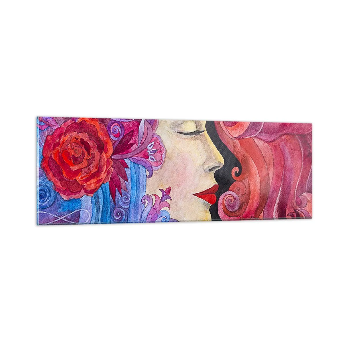 Billede på glas - Art Nouveau er stadig i live - 90x30 cm