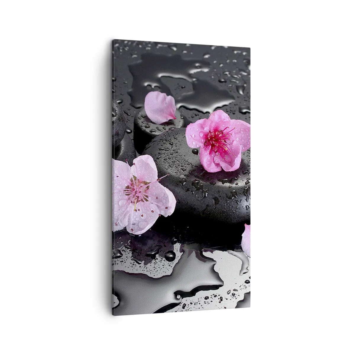 Lærredstryk - Billede på lærred - Og stenen falder fra hjertet - 45x80 cm