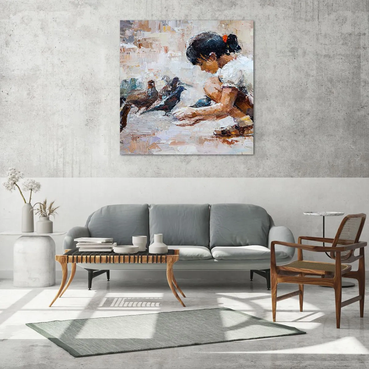 Billede på glas - De små og de sødeste - 30x30 cm